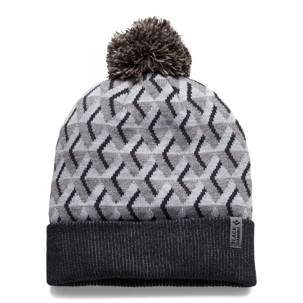 Black Diamond Pom Mütze Grau Herren,Damen Grau One Size