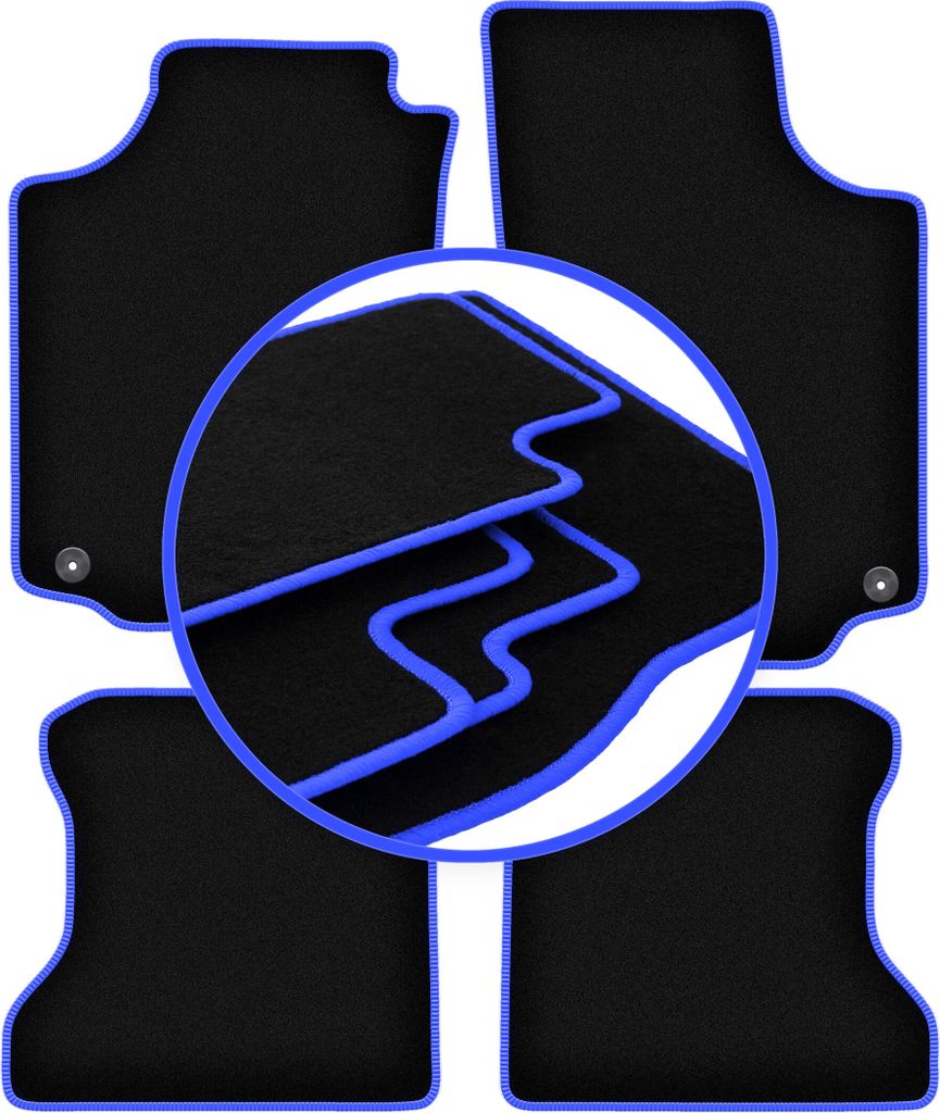 CARLUX-BLUE Automatten für: Opel Combo C Kombivan (2001-2011)