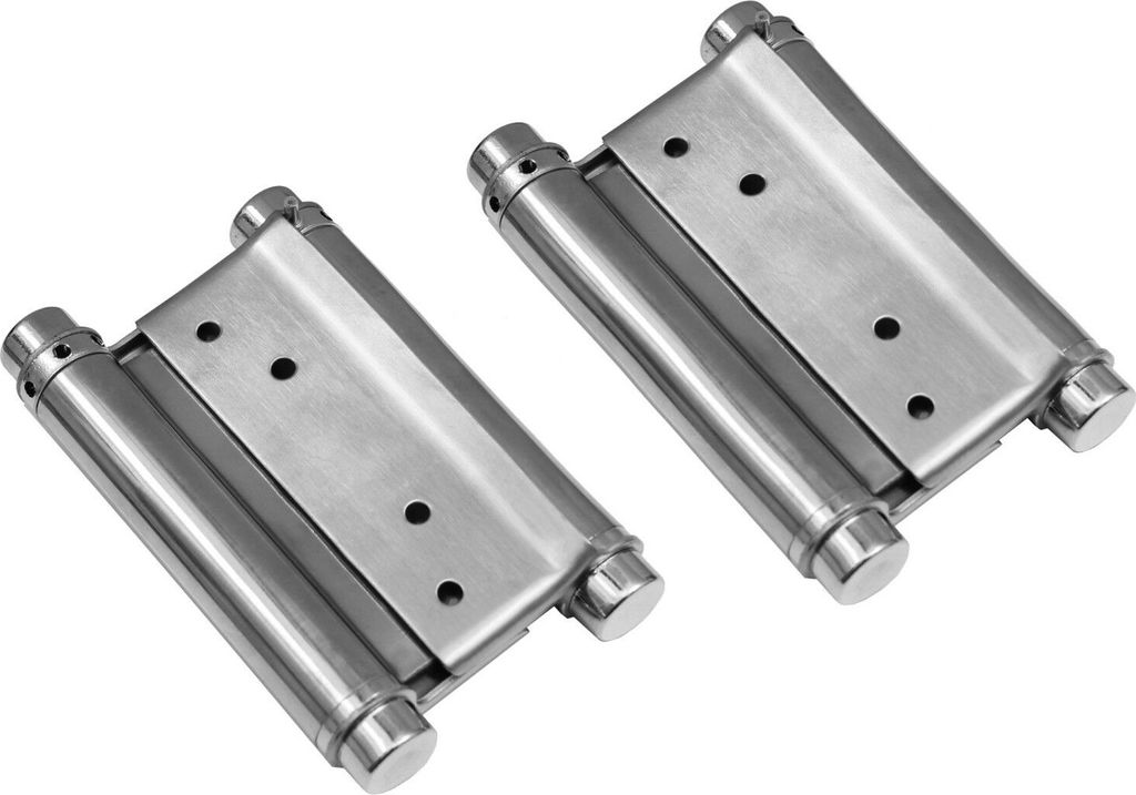 2x Edelstahl Pendeltürscharnier Pendeltürband Schwingtüre Türscharnier Scharnier Doppel (8") 200mm