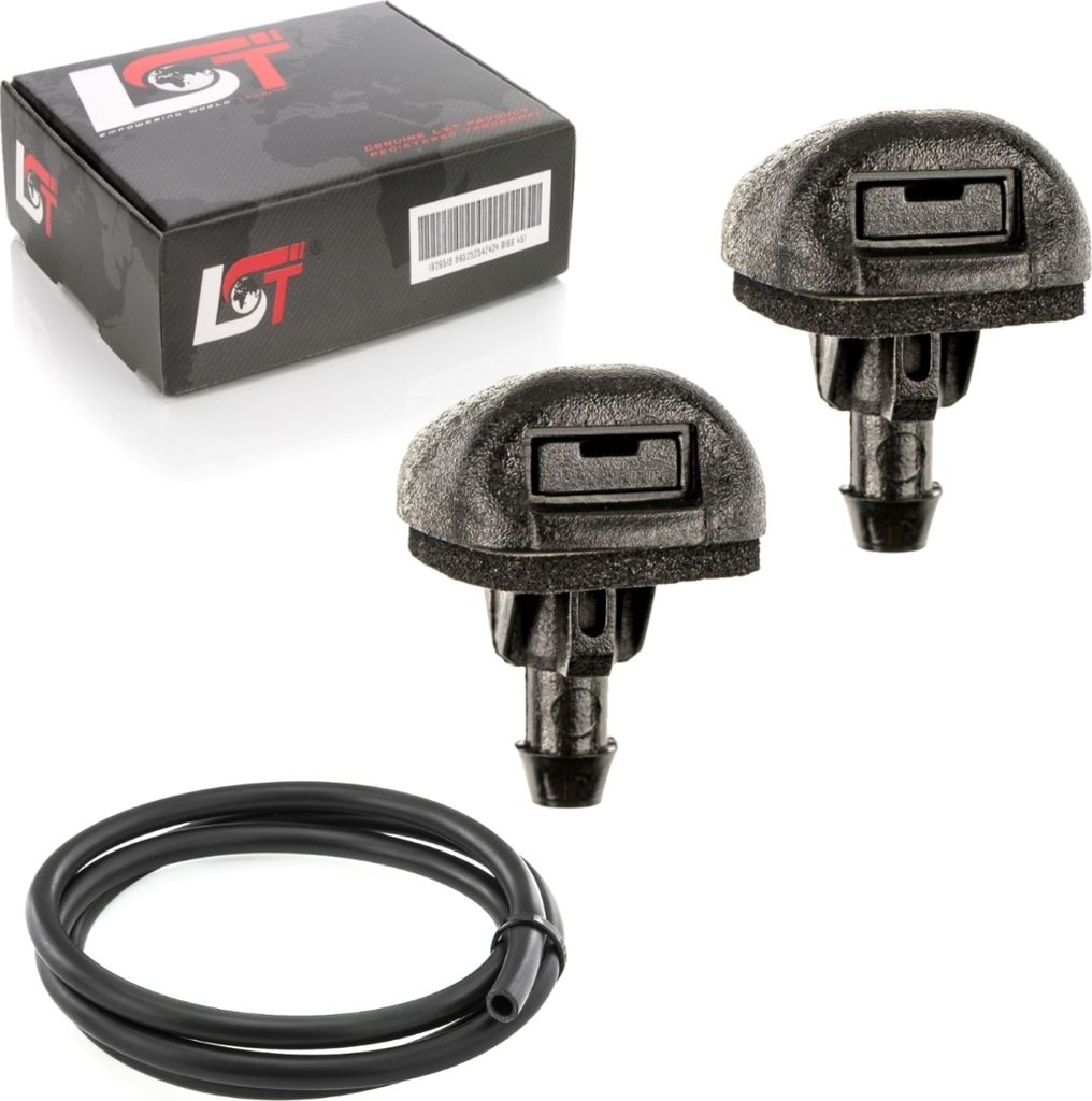 2x Windschutzscheiben Spritzwasserdüse mit Schlauch vorne für PEUGEOT 207 3008 I