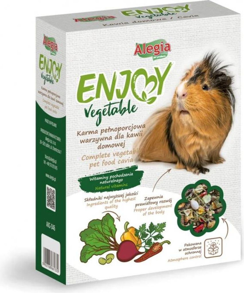 Alegia Genießen Sie Gemüse für Meerschweinchen 600g Alegia