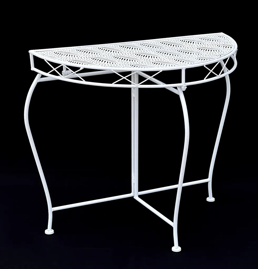 Meuble d'entrée mural blanc 75 cm table console pour petits espaces - 6