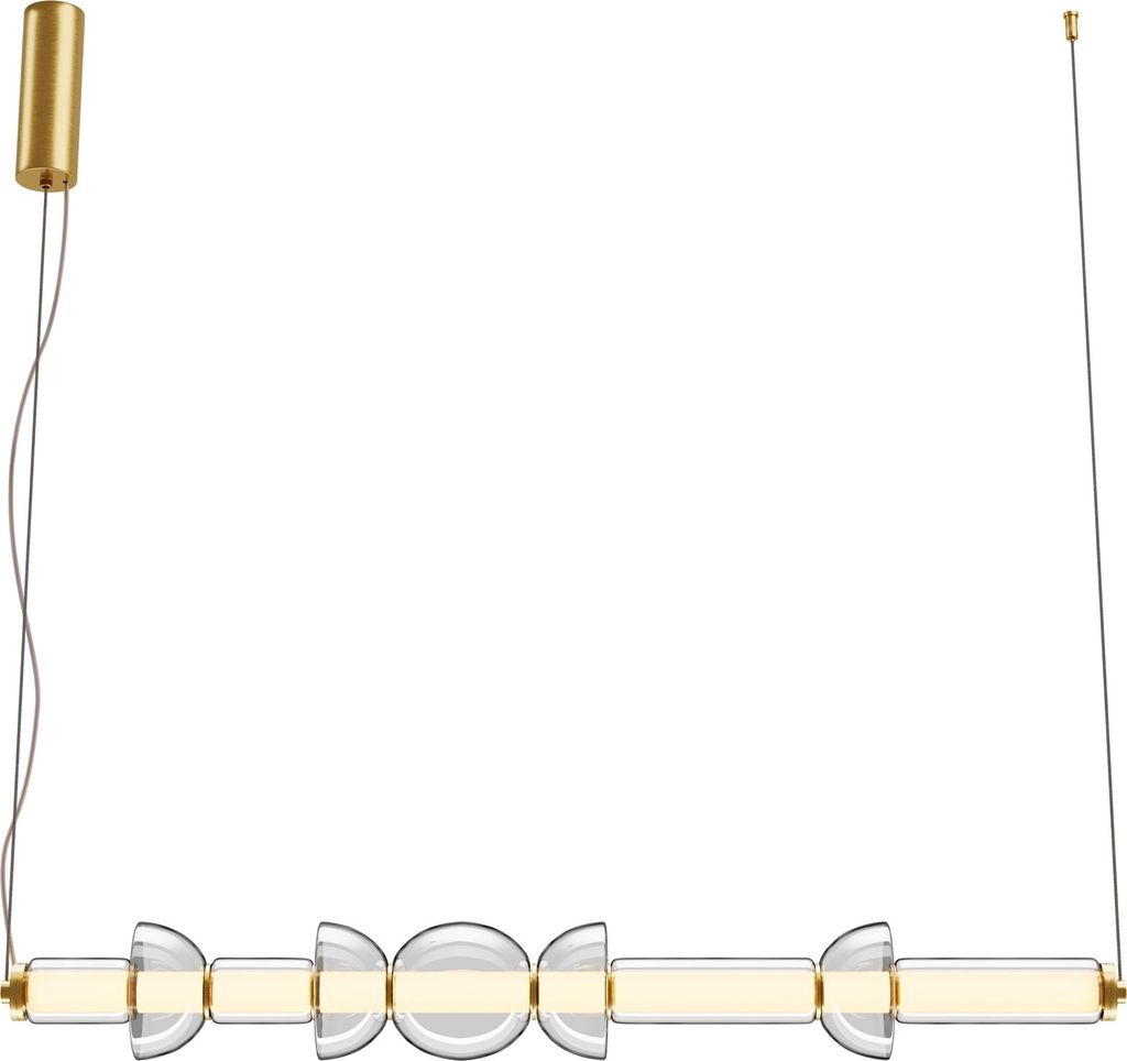 Maytoni Moderne Pendelleuchte Cosmo LED incl. in Messing aus Metall Glas 39 W für Küche, Schlafzimmer, Wohnzimmer, Esszimmer, Lobby