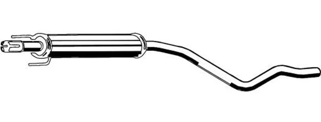 ASMET 5167 Silencieux Central OE 5852162 pour Opel Combo C - Acier