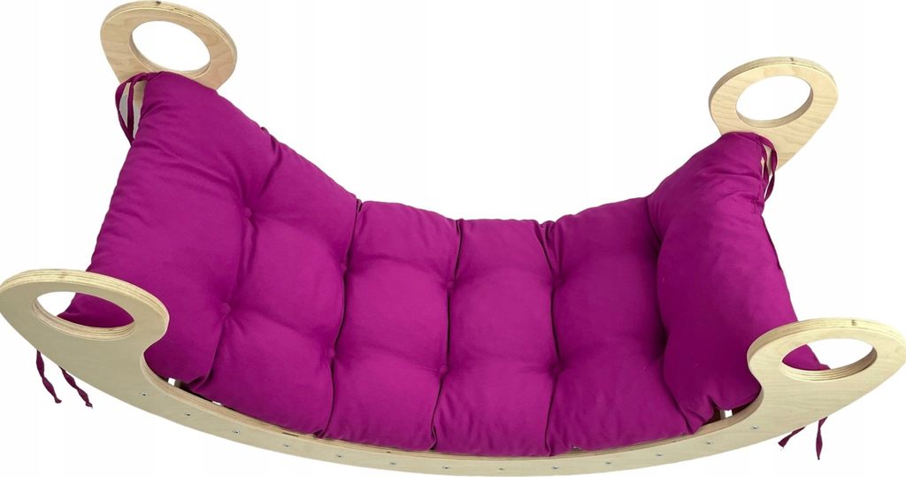 Kinderwippe Dekokissen Fuchsie XL - 120 x 60 x 8 cm, für Jungen und Mädchen ab 6 Monaten, mit hochwertiger Schaumstoff- und Stoffverarbeitung