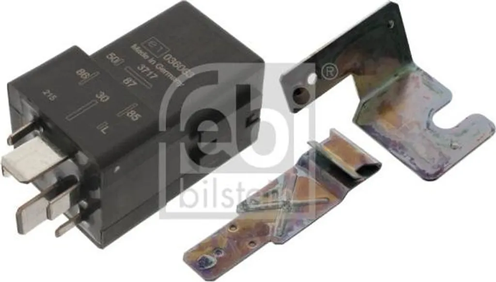 Relè Preriscaldamento Febi Bilstein 04675 - 12V 50A per Volvo e Opel