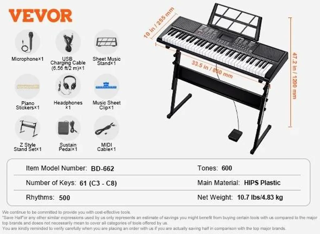 Piano numérique 61 touches avec support : la solution complète pour débuter