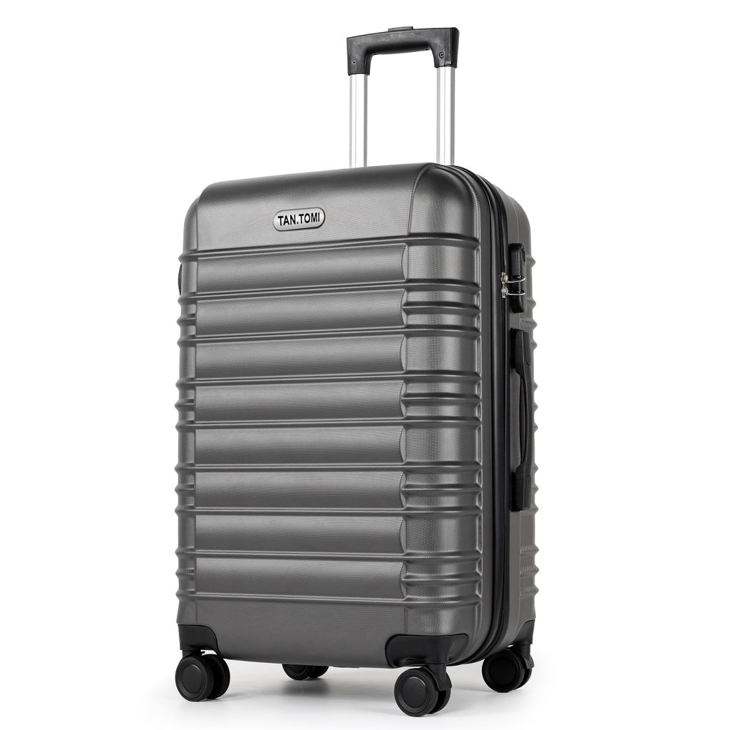 Hartschalen-Trolley Reisekoffer Trolley Großer Koffer Handgepäck Hartschale aus ABS Trolley Handgepäck Kapazität mit 4 Rollen und Zahlenschloss