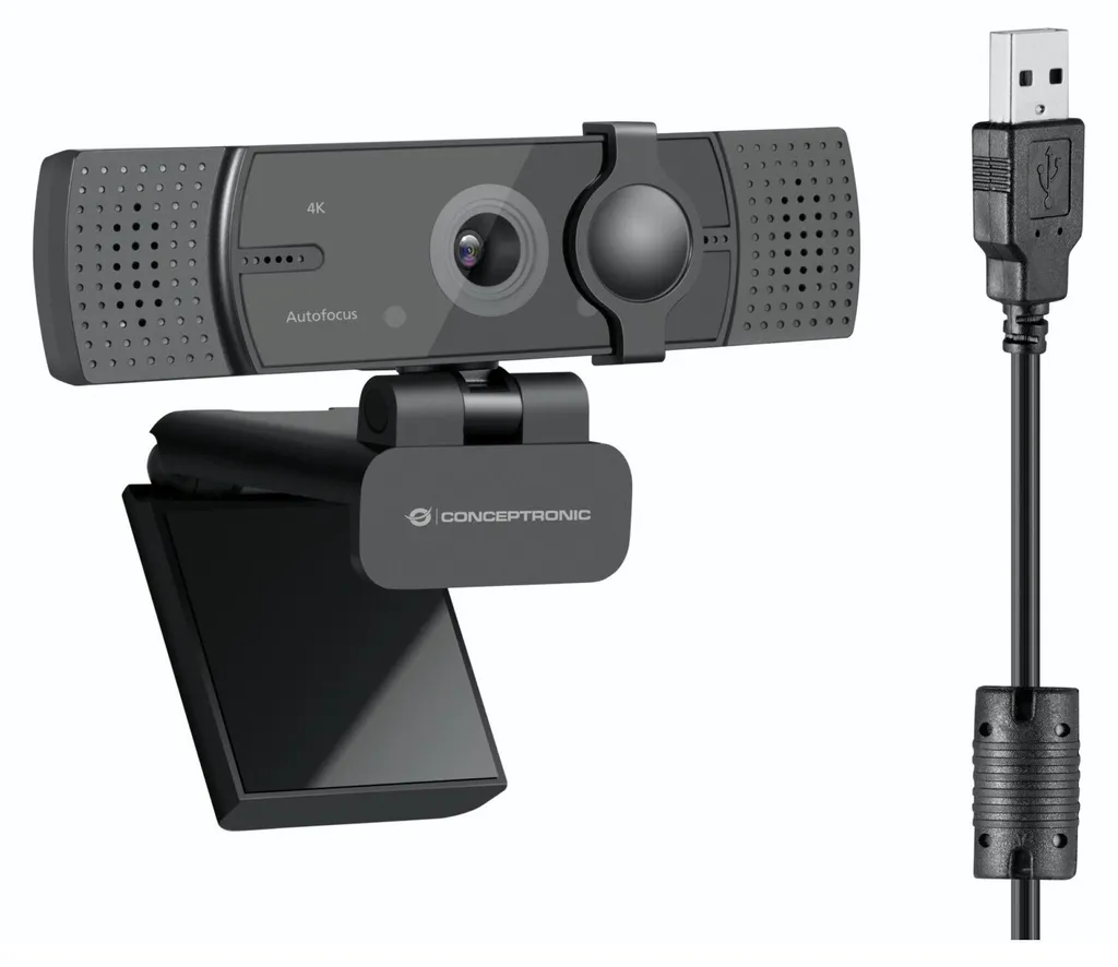 Webcam AMDIS 4K Ultra-HD avec Autofocus Fluide et Double Micro Stéréo - 2