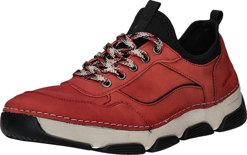 Scarbella Damen-Slipper Rot-Schwarz-Weiß, Farbe:rot, EU Größe:42