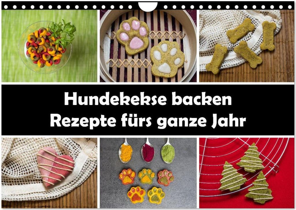 Hundekekse backen - Rezepte fürs ganze Jahr (Wandkalender 2026 DIN A4 quer), CALVENDO Monatskalender