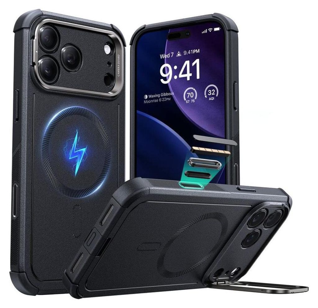 ESR Cyber Kickstand MagSafe Apple iPhone 17 Pro noir Image du produit 