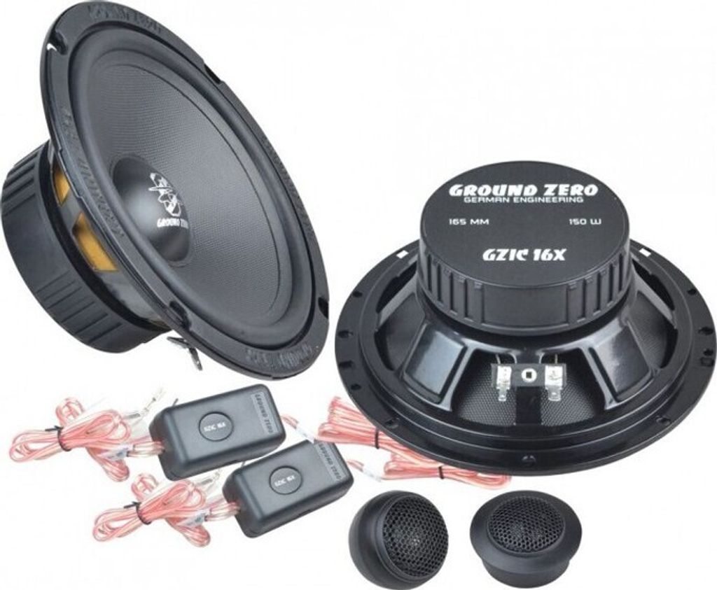 Ground Zero GZIC 16X 2-Wege Einbau-Lautsprecher-System, passiv, 150 Watt