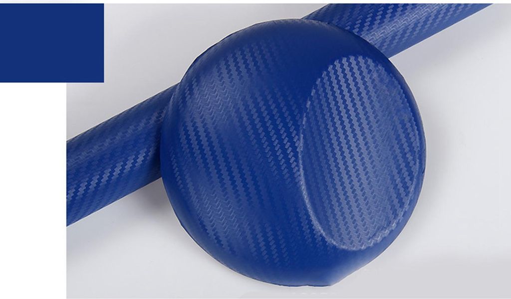 Carbon Fiber Style Wrapping Film 3D Verdickte Auto Außen Dekorative Schutz Wrap Rolle Aufkleber Aufkleber Blau 1,52 m x 30 cm