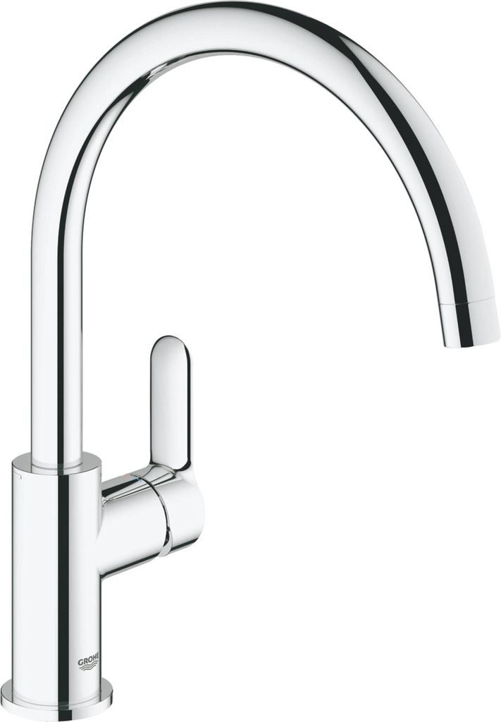 Grohe BauEdge Einhand-Spültischarmatur, Ausladung 223mm, hoch, schwenkbar, 31367001