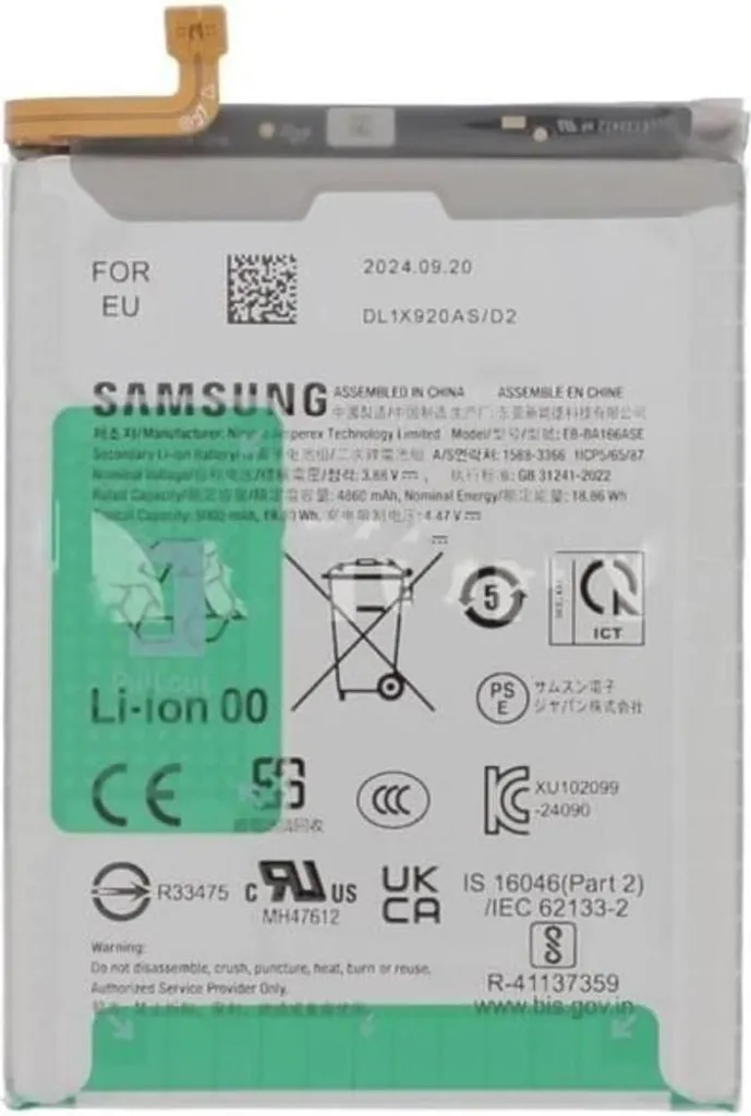 Batterie de Remplacement Samsung A16 Compatible SM-A165 et SM-A166B Li-ion