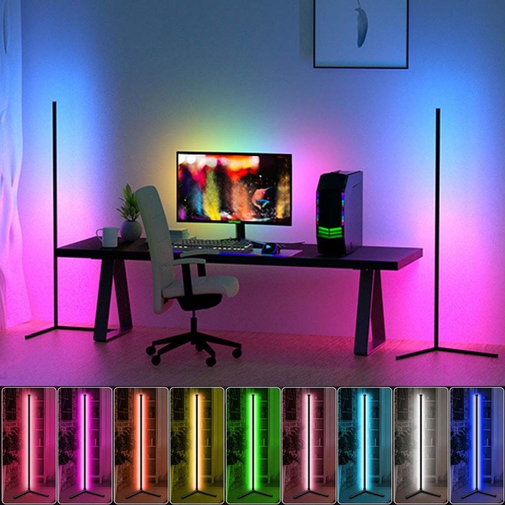 LED Stehlampe Stehleuchte RGB Dimmbar Atmosphäre Lampe Produktbild 8
