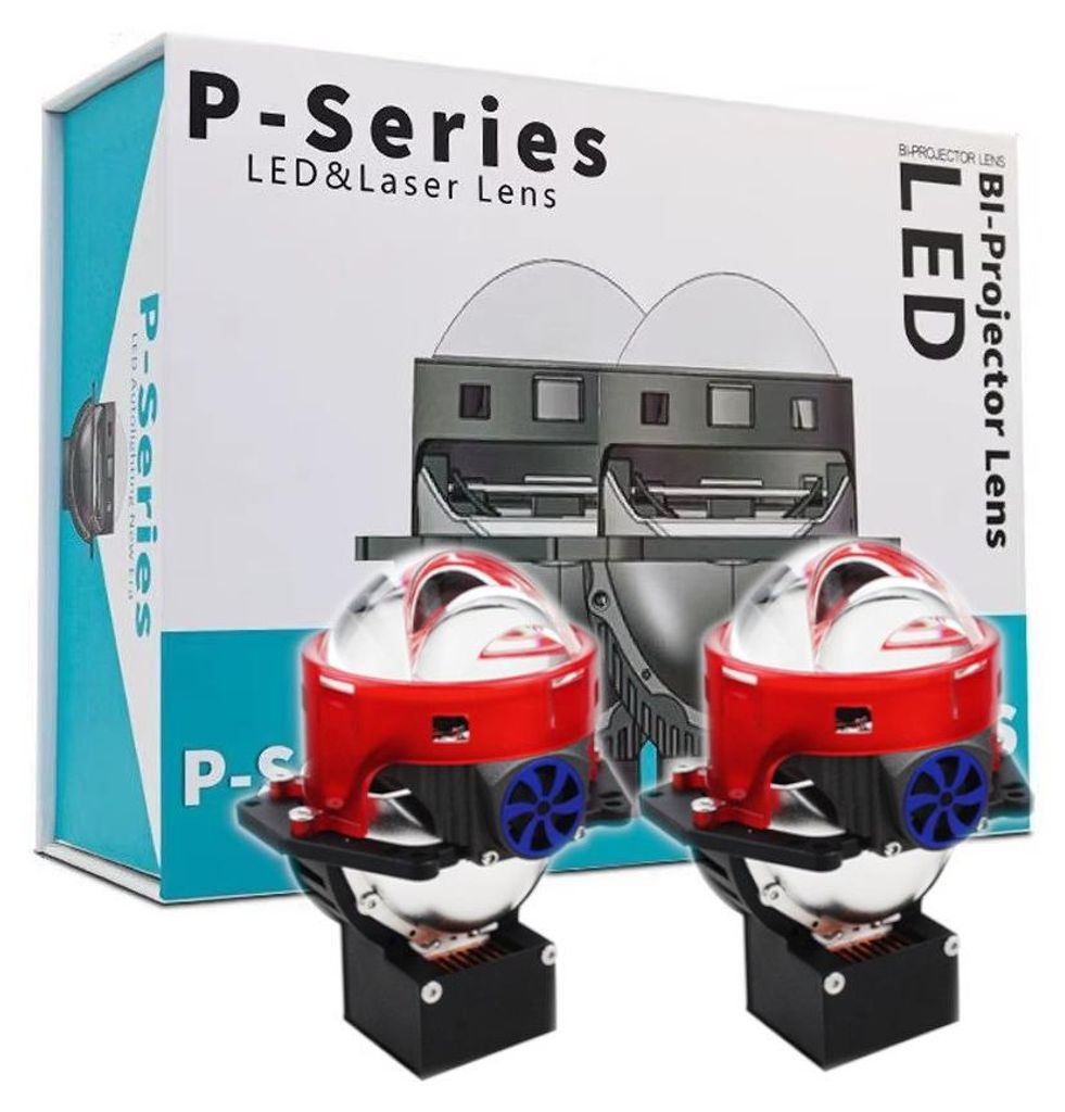 2er-Set Bi-LED-Laser-Projektorlinsen zum Einbau in Scheinwerfer mit Abblend- und Fernlicht, 3 Zoll, 156 W, 8000 lm, 12 V