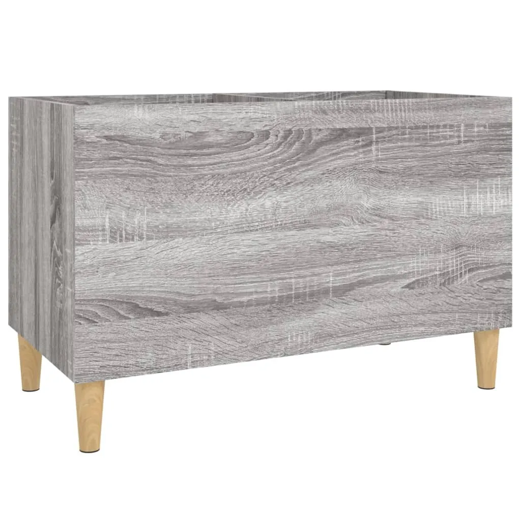 Mobile Porta Dischi Classico 74,5x38x48 cm | Legno Grigio Sonoma