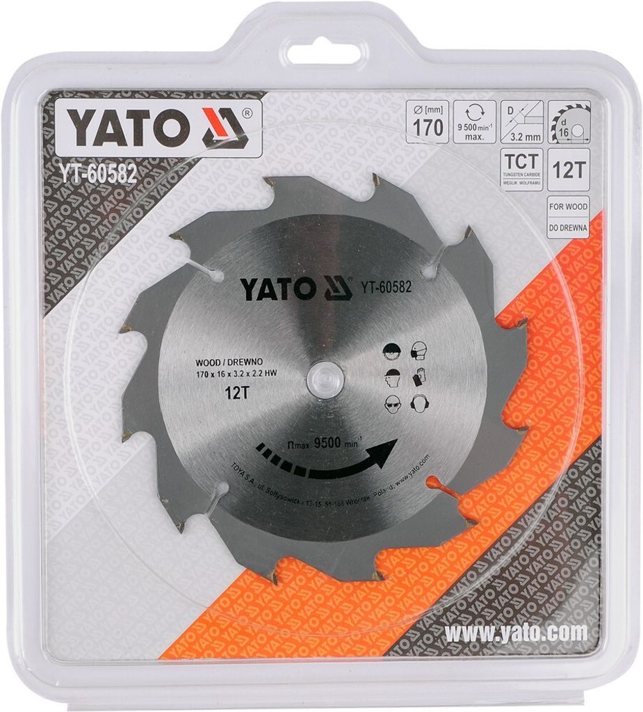 YATO Trockenschneider YT-60582 16mm 170mm Produktbild 