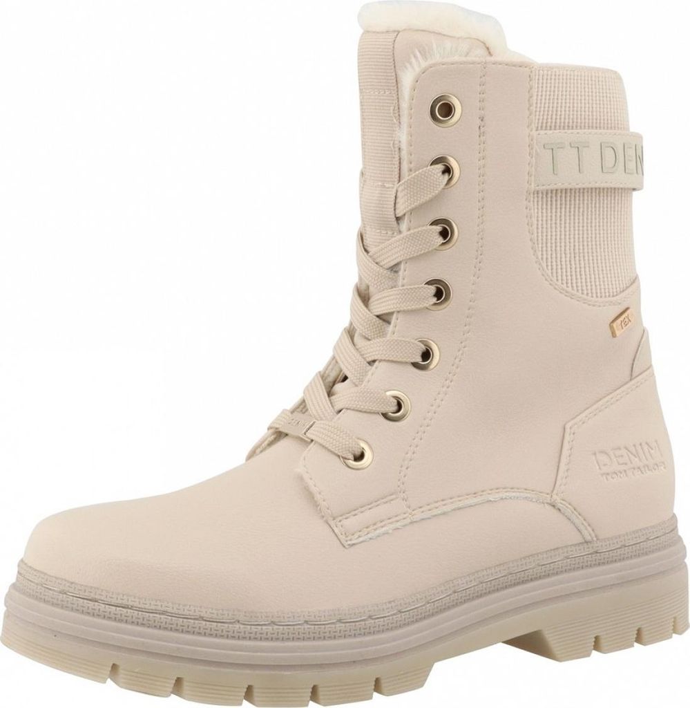 Tom Tailor Schnürstiefel Beige Produktbild 