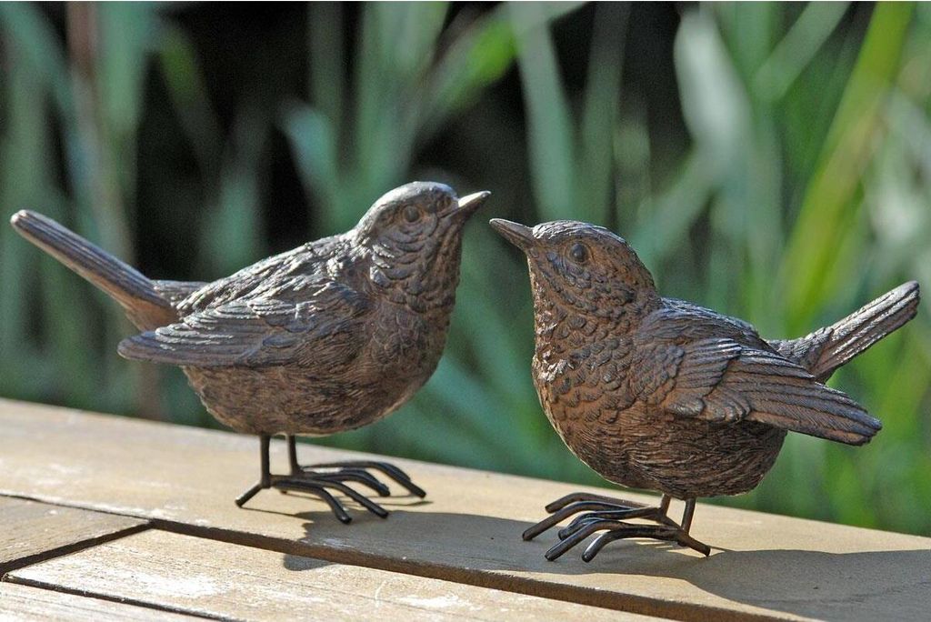 Vogel Gartenvogel SPATZEN Antikoptik braun Produktbild 