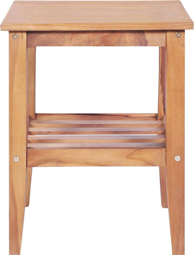 vidaXL Couchtisch 40x40x50 cm Quadratisch Massivholz Teak