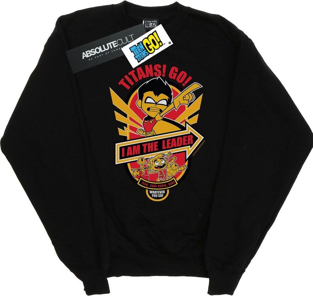 DC Comics - "Teen Titans Go I Am The Leader" Sweatshirt für Herren BI47390 (3XL) (Schwarz)