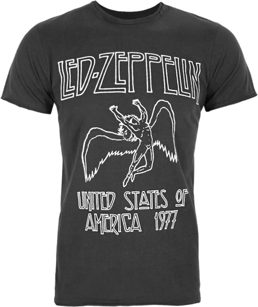 Led Zeppelin - "TSRTS World Premiere" T-Shirt für Herren/Damen Uni RO1898 (M) (Schwarz)