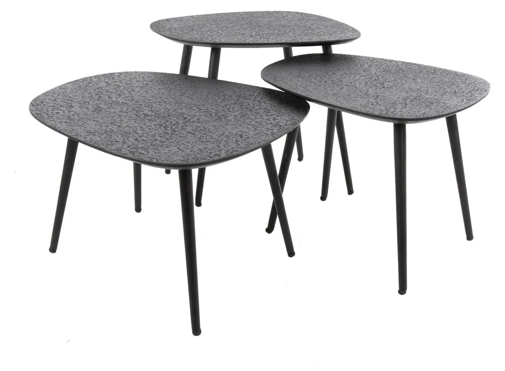 Table basse FURNLUX noire - Finissez-en avec le manque de place au salon