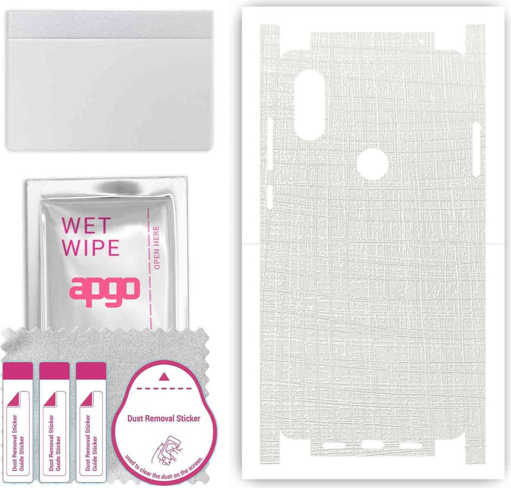 apgo Rückseite + Seiten Schutzfolie, Skin, kompatibel mit Xiaomi Mi Mix 2S, Hinten Displayschutzfolie aus Vinylfolie, kratzfest, einfache Montage ...