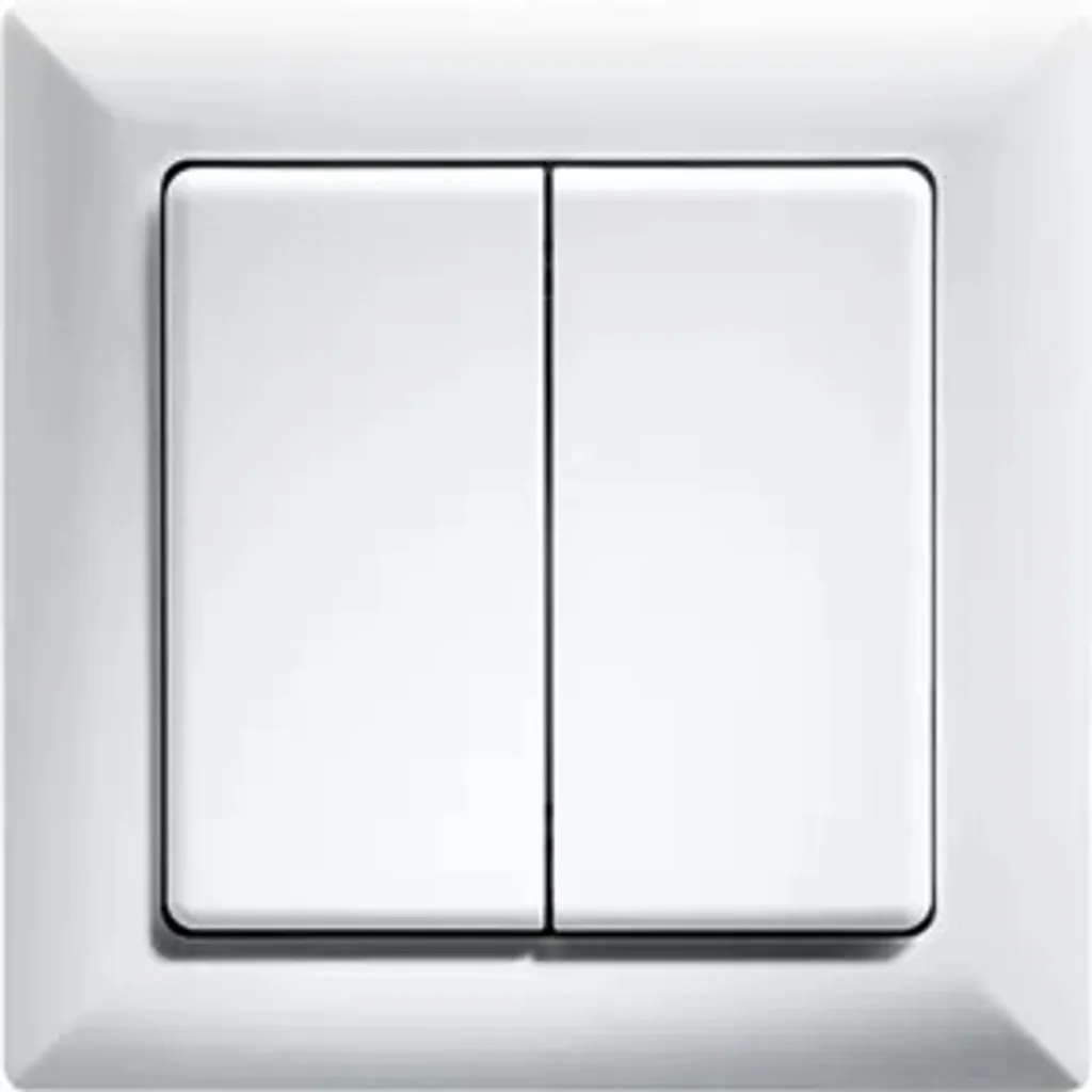 Bouton-poussoir FT55-sg Eltako sans pile noir brillant bascule double