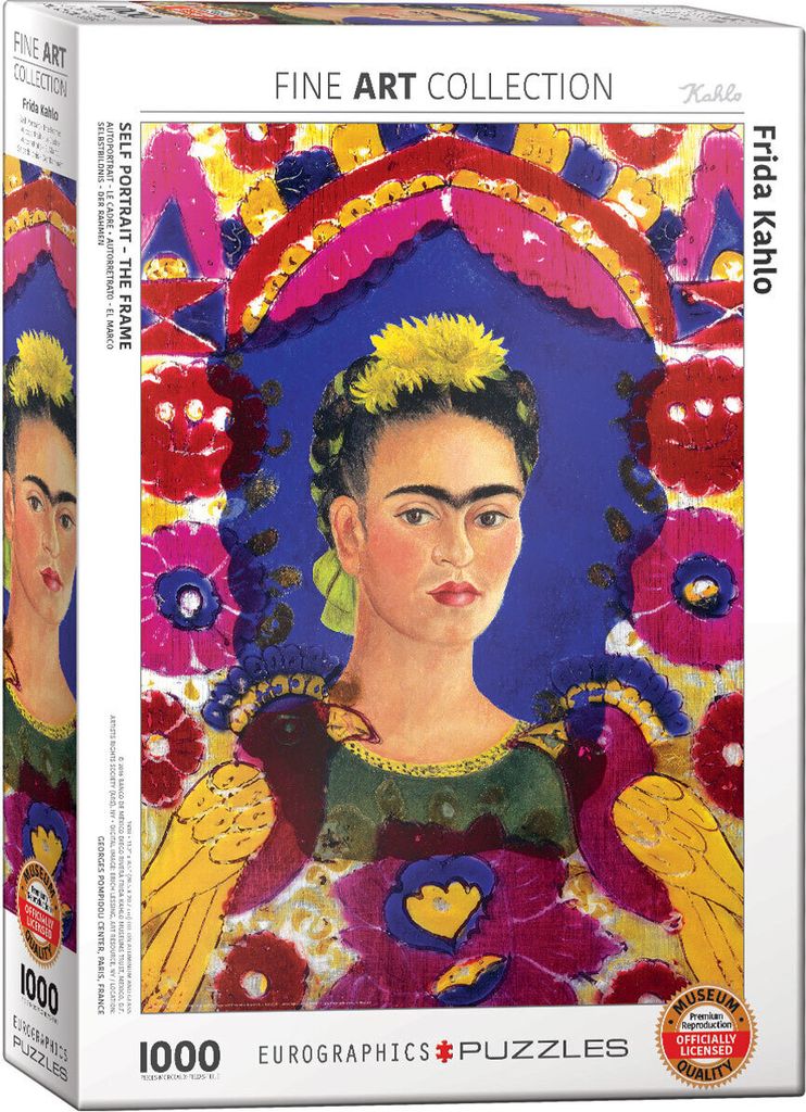 1000 Teile Puzzle Frida Kahlo Selbstportrait mit Vögeln