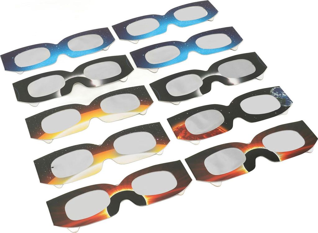 10er Set Sonnenfinsternis-Brillen - Sichere Produktbild 