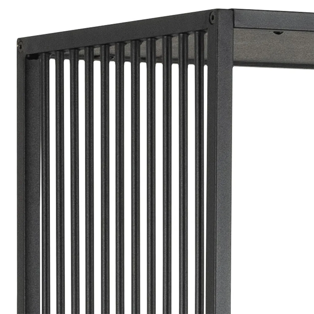 Bibliothèque gain de place Strington étagère 5 tablettes noire