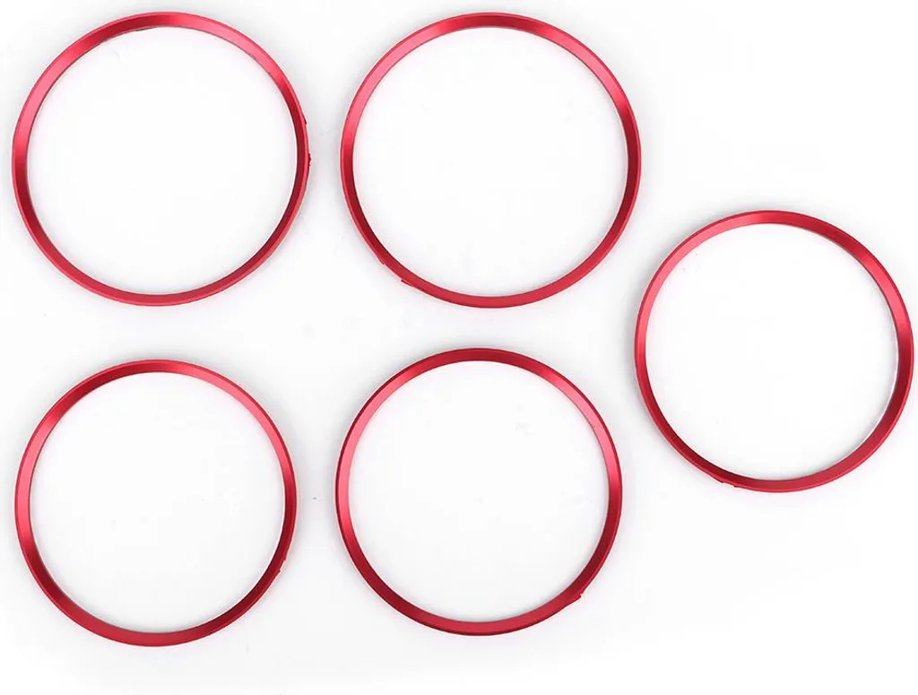 Offerta Set 5 Pezzi Anelli Bocchette Mercedes CLA GLA Alluminio
