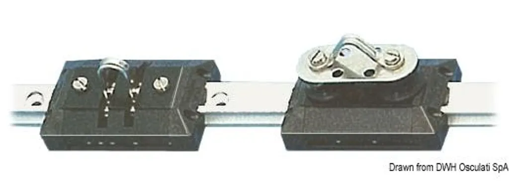 Luge monobloc à étrier fixe haute résistance pour une glisse stable