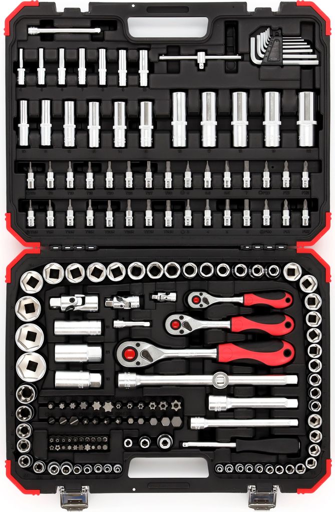 GEDORE red R45603172 Steckschlüssel-Satz 1/4"+3/8"+1/2" Produktbild 1