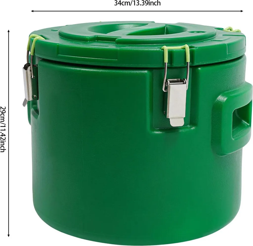 Boîte isotherme repas 15L - Éviter le refroidissement des plats vert - 3