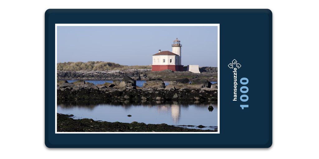 hansepuzzle 12816 - Leuchtturm Puzzle, 1000 Teile, Reisen, 60,0 x 46,0cm mit hochwertiger Aufbewahrung, Kartonbox und wiederverschließbarem Beutel