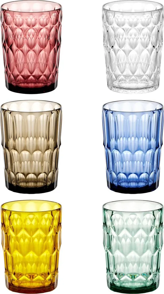 Set 6 Bicchieri Guzzini Vanity Alti 480cc - Infrangibili per Tutta la Famiglia