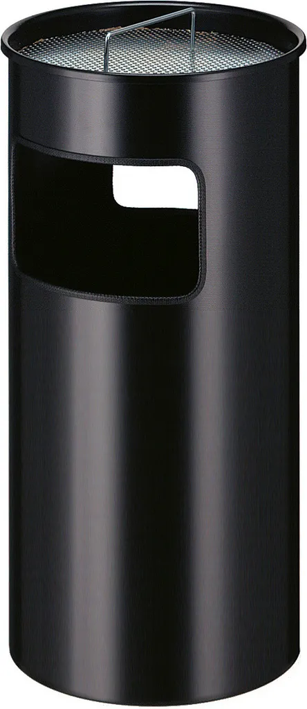Corbeille à Papier Vepa Bins 31002948 en Métal Noir pour Bureau