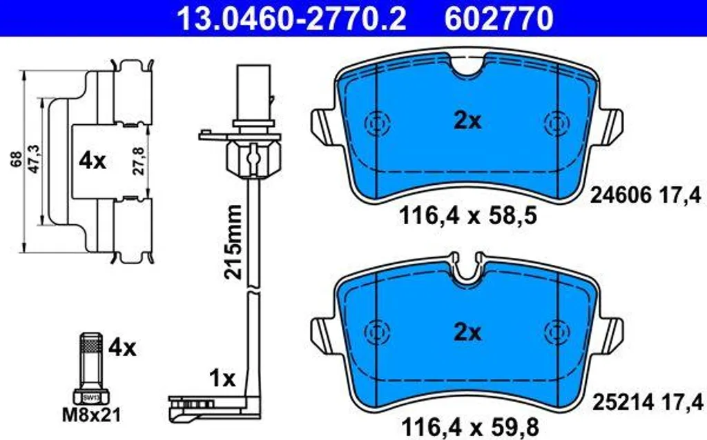 Plaquettes de Frein ATE 4G0698451A : Finis les Bruits et Freinage Mou Audi