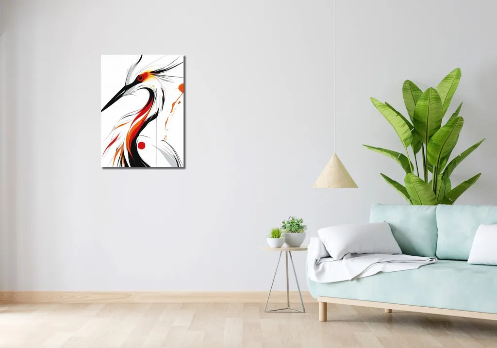 Affiche Cigogne Grand Format 50x70 cm avec Impression Haute Qualité