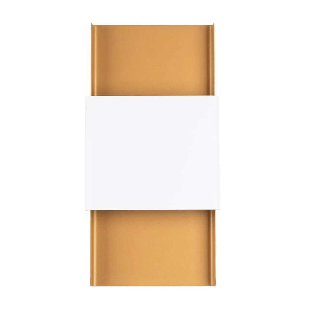 Applique DURLIN Or et Blanc 2xG9 8W Sollux Lighting en Acier 40x7x20cm