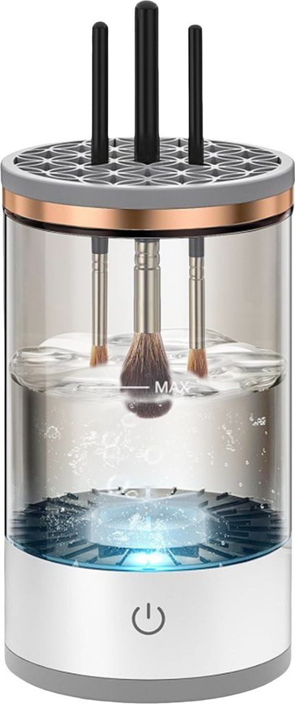 Elektrischer Make-up-Pinselreiniger, wiederaufladbar über USB, 7000 U/min, multifunktional, automatische Kosmetikpinsel-Reinigungsmaschine, Trockn...