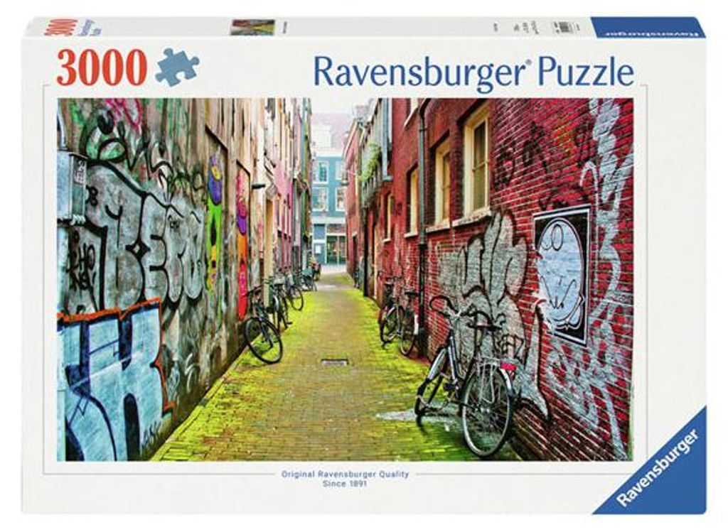 Ravensburger Jigsaw Puzzle Street in Amsterdam, 3000pcs. Image du produit 