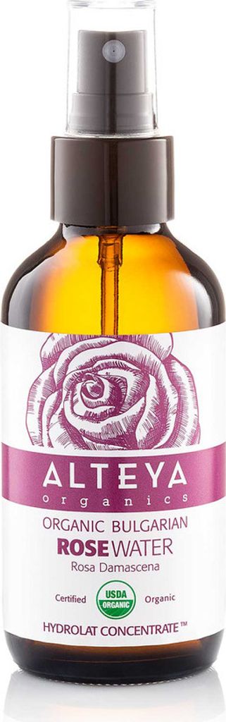Alteya Organic Rose Water Spray 120ml Glass Bottle