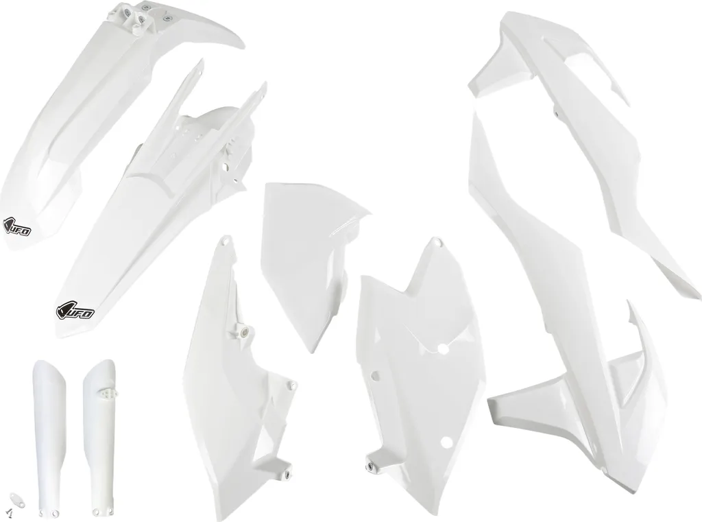 Kit carénage KTM blanc UFO Plast - Idéal pour rénovation ou cross