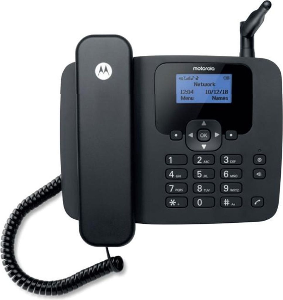 Telefon stacjonarny Motorola 107FW410L Czarny Zdjęcie produktu 
